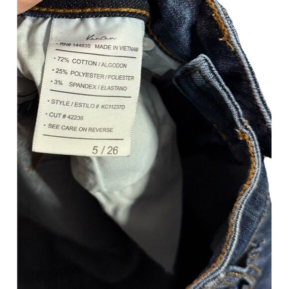 Kancan Jeans Womens 5/26 Mid Rise Super Skinny Distressed KC11237D - Picture 6 of 12